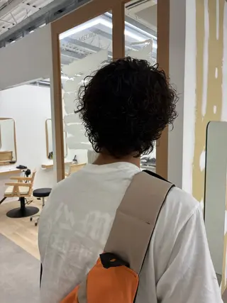 パーマ メンズ メンズカット パーマ[佐橋]のヘアスタイル