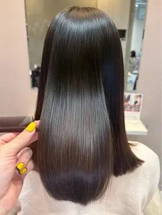 ミディアム 🫧ナチュラル矯正 /カラー🫧あやりのヘアスタイル