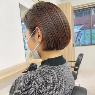 ショート カラー レイヤーボブ/ボブ 仲川和人のヘアスタイル