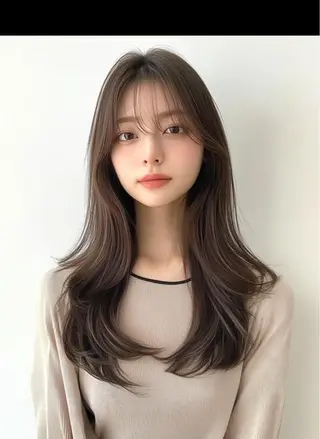 セミロング 【美髪矯正特化】 ズケヤマのヘアスタイル