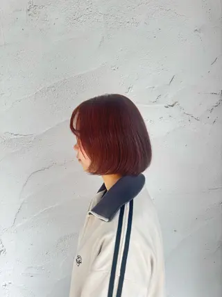 ショート カラー 髪質改善カラー透明感 ダブルカラー幕田のヘアスタイル