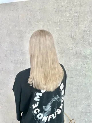ロング カラー パーマ ヘアアレンジ メンズ キッズ ネイル マツエク・マツパ アイブロウ エビスザキレン/メン ズ/心斎橋🌳のヘアスタイル