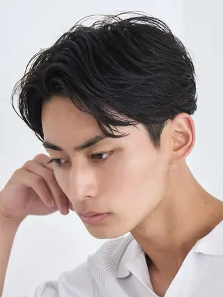 ショート カラー パーマ ヘアアレンジ メンズ fifth 窪田潤平のヘアスタイル