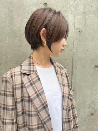 ショート カラー 仙台Ｉ韓国レイヤー Ｉ髪質改善Ｉ伊藤拓海のヘアスタイル