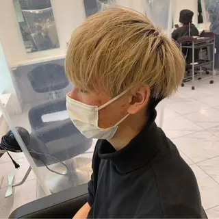 ショート カラー パーマ メンズ メンズパーマ特化 TAIGAのヘアスタイル