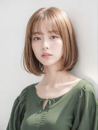 カラー 三浦 柚香のヘアスタイル