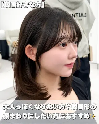 ロング カラー 韓国ヘア　紗希 🦋のヘアスタイル