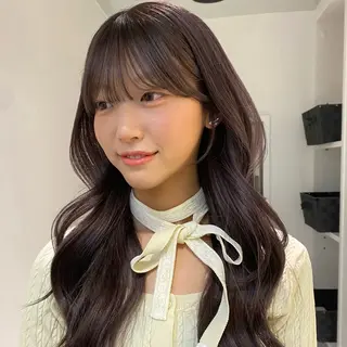 ロング カラー ヘアアレンジ カラーモデル 募集中/なお🎀のヘアスタイル