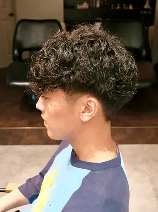 パーマ メンズ 渋谷メンズパーマ 特化うえちりくのヘアスタイル