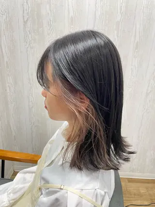 セミロング カラー 🥥ニシダテ アイラ🥥のヘアスタイル