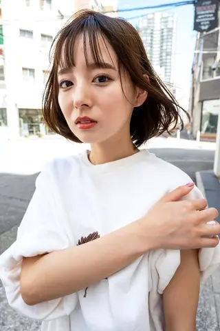 ミディアム カラー ANGELICA 難波店のヘアスタイル