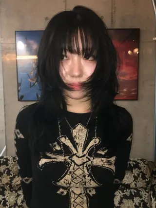 セミロング 浅沼 伸昌のヘアスタイル