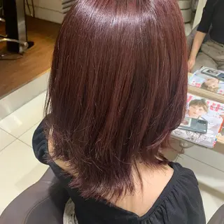 セミロング カラー カぺリベラ 香里園店のヘアスタイル