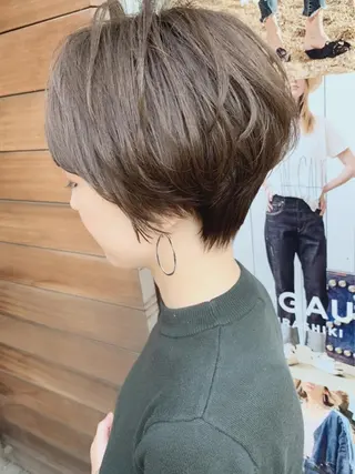 ショート カラー 大人女性ショート専門 tomodaのヘアスタイル