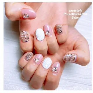ミディアム ネイル 🐾enen style 🐾のネイルデザイン