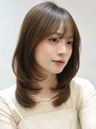 ミディアム うえはら みやのヘアスタイル