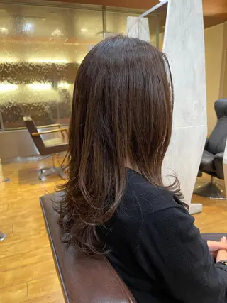 ロング 梶谷 和希のヘアスタイル