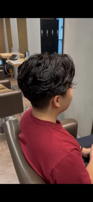 メンズ メンズカット パーマ飯野友喜のヘアスタイル