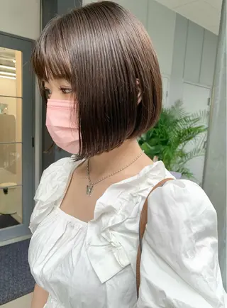 ショート カラー 樫原裕二/似合わせ カット/透明感カラーのヘアスタイル
