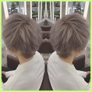ショート カラー 🫧あ お🫧 心斎橋のヘアスタイル