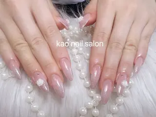 ネイル kao nail マグネット/長さだしのネイルデザイン