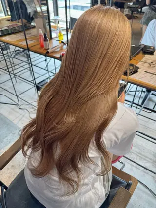 ロング ベージュカラー/新潟 カラー特化/落合優吾のヘアスタイル
