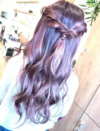 ロング カラー ヘアアレンジ THE PARK キシオカのヘアスタイル