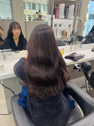 ロング カラー ふわっと抜け感🫧 ブラウンベージュ🤎のヘアスタイル