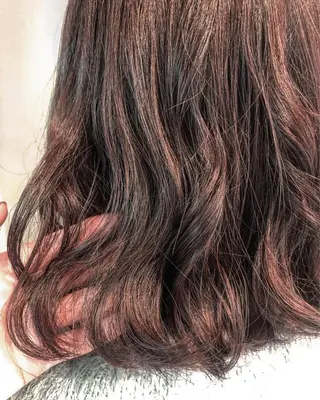 ミディアム カラー パーマ ヘアアレンジ TOKI /透明感/原宿のヘアスタイル