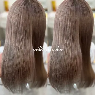 セミロング lovis🧸ゆうあ 🧸/透明感カラーのヘアスタイル