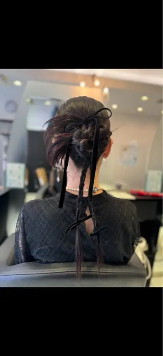 ヘアアレンジ 💜saki 💜のヘアスタイル
