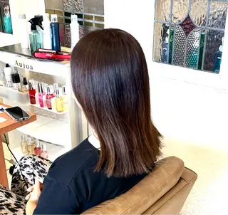 セミロング カラー 🫧似合わせ×艶🫧 吉田 陽菜のヘアスタイル