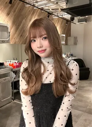 ロング ryo yaのヘアスタイル