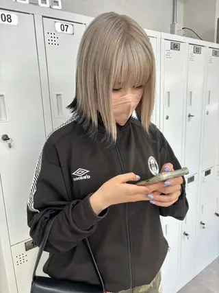 ミディアム カラー 盛れる艶髪カラー Harusa🎀のヘアスタイル