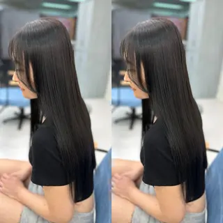 ロング 髪質改善🩵縮毛矯正 代々木/木下のヘアスタイル
