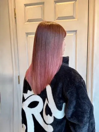 ロング カラー 千 田のヘアスタイル
