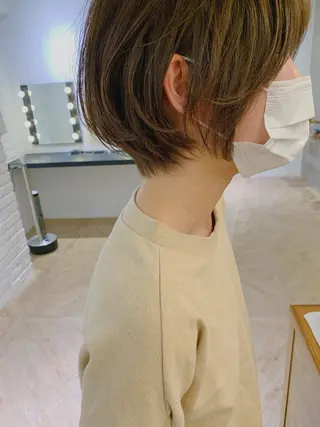 ショート レイヤーカット 鈴木駿介のヘアスタイル