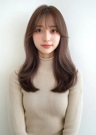 ロング 【レイヤー特化】 ミディアム/深川諒のヘアスタイル