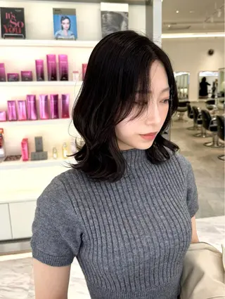 ミディアム カラー Parve  Mix 🫧梶川虹のヘアスタイル
