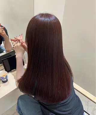 セミロング カラー zina熊本店/ 田村 由香のヘアスタイル