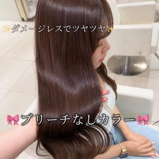 セミロング 艶カラー/レイヤー/ 顔周りカット♡こいみのヘアスタイル