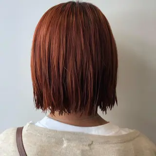 ショート カラー やまさきえりこ ニュアンスパーマのヘアスタイル