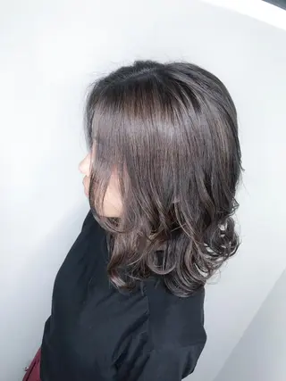 ミディアム カラー パーマ ヘアアレンジ 🫧代表/新宿駅近/ 限定価格🫧田辺貴裕のヘアスタイル