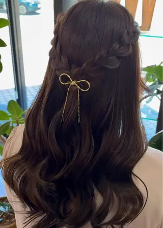 セミロング ヘアアレンジ arika もえのヘアスタイル
