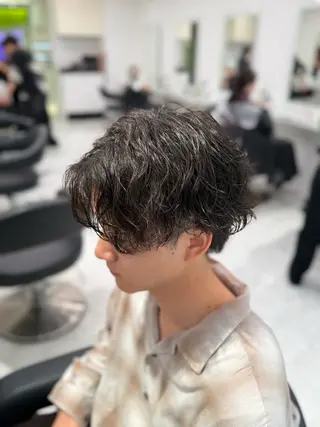 パーマ メンズ 🧸まろっとベージュ ヘア🧸🤎AYAのヘアスタイル