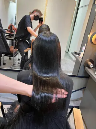 ロング カラー 髪質改善ストレート Kantaのヘアスタイル