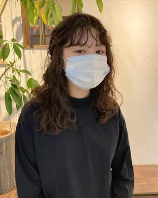 パーマ 金田 夏野のヘアスタイル