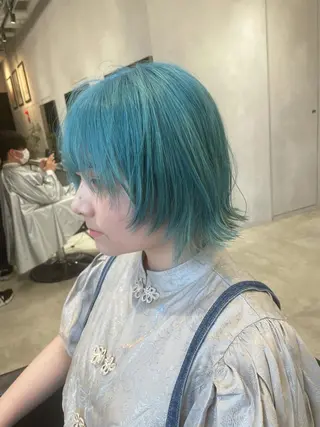 ショート カラー ブリーチ&髪質改善 TAIGAのヘアスタイル