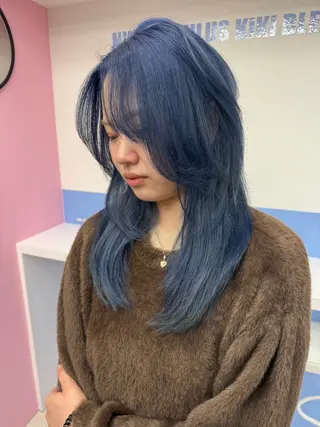 セミロング カラー REN /名駅のヘアスタイル
