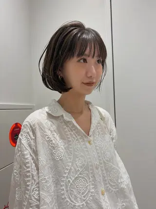 ミディアム カラー 砂原 ひよりのヘアスタイル